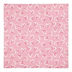 Pink Cute Hearts Beverage Napkin