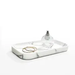 SunnyPoint 11.5" Organizer Resin Tray White
