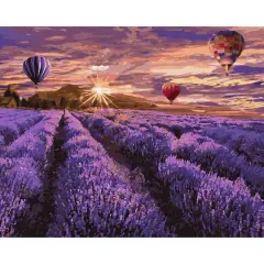 Ideyka Blooming Lavender Painting by Numbers Kit