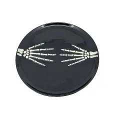 14" Black Skeleton Hands Plate by Makery&trade;