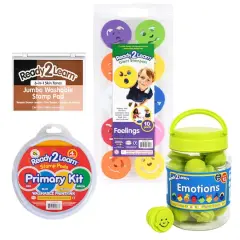 READY 2 LEARN&trade; Feelings & Emotions Stampers Set with Stamp Pads Activity Kit