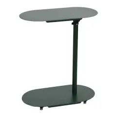 Hello Honey&reg; Modern Adjustable C-Shaped End Table Dark Green