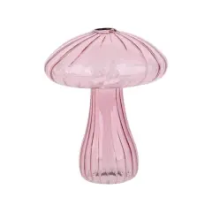 4.5" Glass Mushroom Decorative Container by Ashland&reg; Pink