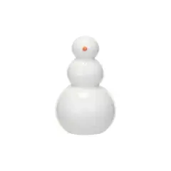 Hello Honey&reg; 5" White Stoneware Snowman D&eacute;cor