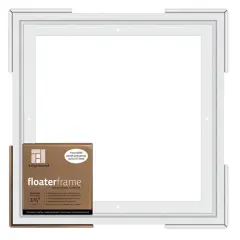 Ampersand&trade; White 1.5" Depth Face Bold Edge Floaterframe