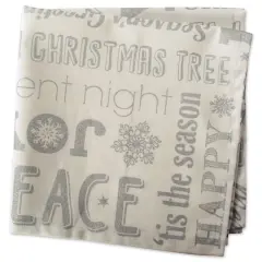 DII&reg; Silver Christmas Collage Napkin Set, 6ct.