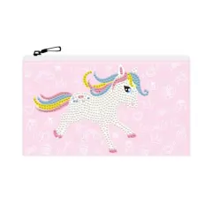 Diamond Dotz&reg; Beginner Pony Frolic Zipper Pouch Diamond Painting Kit