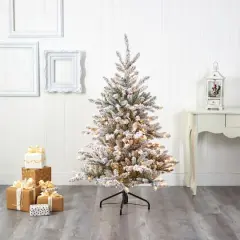 5ft. Pre-Lit West Virginia Spruce Artificial Christmas Tree, Clear LED Lights