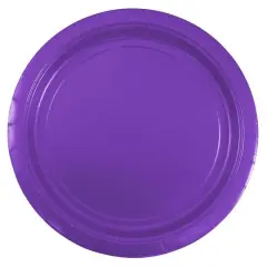 JAM Paper 9" Paper Party Plates, 50ct. Purple