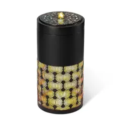 Glitzhome&reg; 24" Metal LED Cutout Pattern Outdoor Fountain