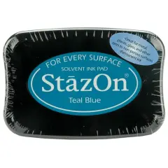 StazOn&reg; Solvent Ink Pad Teal Blue