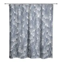 Gingko Shower Curtain Slate