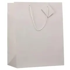 JAM Paper Large Matte Gift Bag, 3ct. White