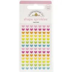 Doodlebug Design Inc.&trade; Sprinkles&trade; Hey Cupcake Heart-Fetti Adhesive Enamel Shapes