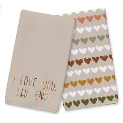 I Love You, The End 16" x 25" Towel Set