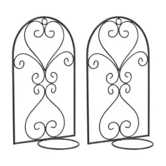 17.25" Wall Trellis Pot Holders, 2ct.