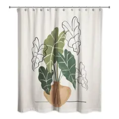 Boho Plant Still Life 71" x 74" Shower Curtain