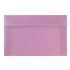 JAM Paper 6" x 9" Translucent Lilac Vellum Envelopes, 25ct.