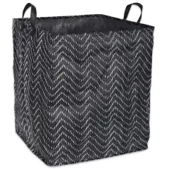 DII&reg; Black & White Tribal Chevron PE-Coated Woven Paper Laundry Bin Set