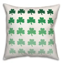 St. Patrick Shamrocks Throw Pillow