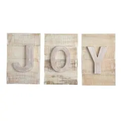 15" Rustic JOY Wall Art