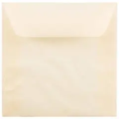 JAM Paper 8.5" x 8.5" Translucent Vellum Invitation Envelopes, 25ct. Spring Ochre