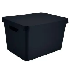 Simplify Vinto Storage Box with Lid Charcoal