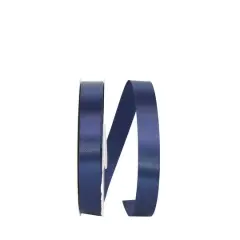JAM Paper 7/8" x 100yd. Single Face Satin Allure Ribbon Navy