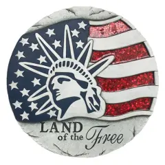 Santa's Workshop 10" Land of the Free Stepping Stone