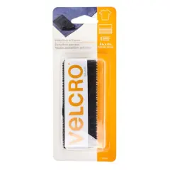 VELCRO&reg; Brand Sticky Back for Fabrics Black Rectangle Fastener