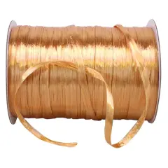 JAM Paper 1/4" Raffia Pearl Ribbon Gold
