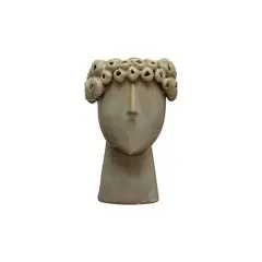 Hello Honey&reg; 6'' Reactive Glaze Stoneware Head Planter