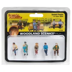 Woodland Scenics&reg; 1/4" Seated People Scale Figures