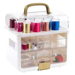 SINGER&reg; Sew-It-Goes 255 Piece Sewing Kit & Craft Organizer Sewing Storage Case with Metallic Embroidery Thread