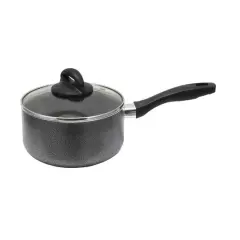 Oster Clairborne 2.5qt. Charcoal Gray Aluminum Sauce Pan with Lid