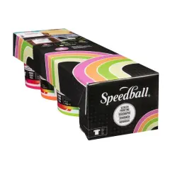 Speedball&reg; Glo 'n Dark and Fluorescent Screen Printing Ink Set