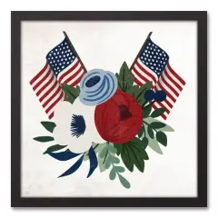 American Bouquet Black Framed Canvas
