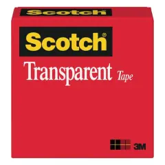 3M Scotch&reg; Transparent Cellophane Tape, 3/4" x 36yd.