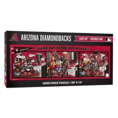 MLB Game Day in the Dog House 1,000 Piece Puzzle Arizona Diamondbacks