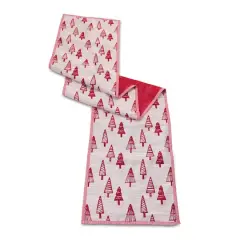 72" Embroidered Pine Tree Table Runner