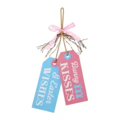 Glitzhome&reg; 24" Easter Wooden Doorknob Hanging D&eacute;cor