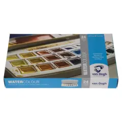Van Gogh 24 Color General Selection Watercolor Pan Set