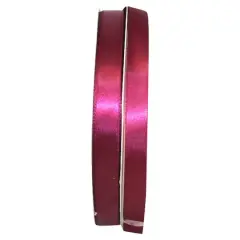 JAM Paper 5/8" x 100yd. Double Face Satin Ribbon Wine