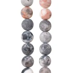 Pink & Purple Zebra Agate Round Beads, 10mm by Bead Landing&trade;