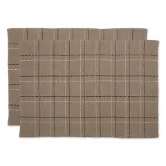 DII&reg; Stone Variegated Plaid Recycled Yarn Rug Set, 2ft. x 3ft.