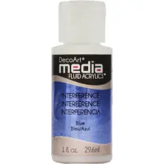 DecoArt Media&reg; Interference Fluid Acrylic Paint, 1oz. Blue