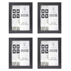 4 Pack 5" x 7" Black Back Loading Shadow Box by Studio D&eacute;cor&reg;