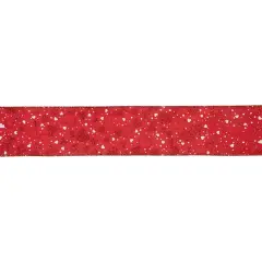 2.5" x 10yd. Red Hearts Valentine's Day Wired Craft Ribbon