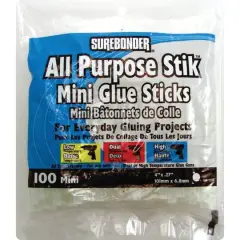 Surebonder&reg; All Purpose Stik&trade; 4'' Mini Glue Sticks, 100ct. 