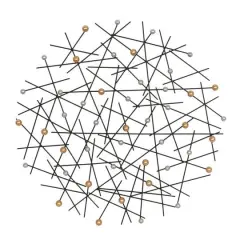 24" Black Metal Contemporary Wall D&eacute;cor